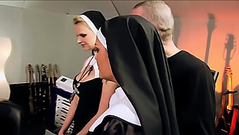 A Wild And Kinky Orgy Involving Catholic Nuns And A Perverted Participant, With Hardcore Action