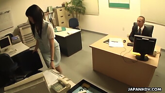 Japanese Teen Gets Fucked In The Office