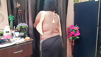 Bikini-Clad Indian Housewife'S Sensual Lingerie Show In Part 25