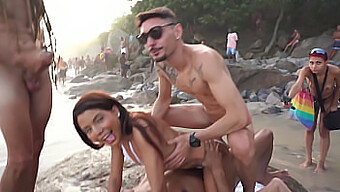 Bianca Dantas'S Public Beach Encounter With Multiple Partners