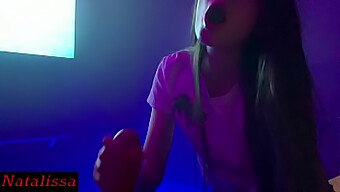 A Steamy In-Cinema Blowjob With A Young And Horny Teen